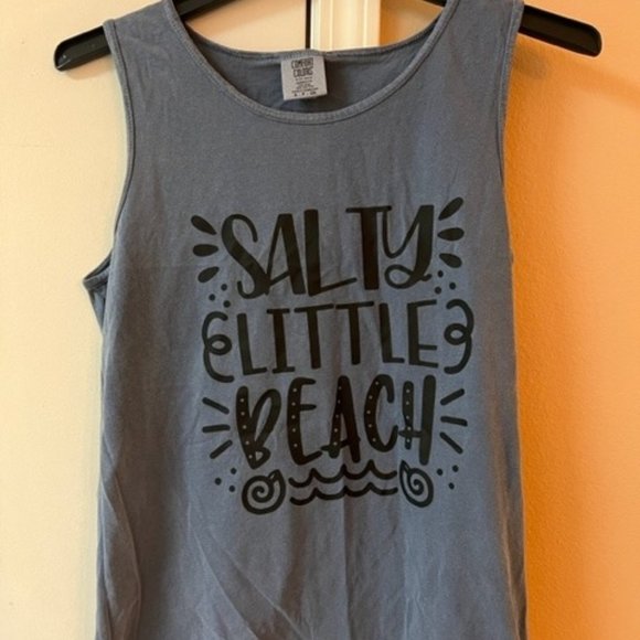 Custom Colors Tank Top Salty Little Beach - Picture 1 of 3